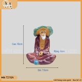Tượng ông lão câu cá cao 10cm nhiều màu (màu ngẫu nhiên), tượng câu cá bằng gốm, phụ kiện bể cá