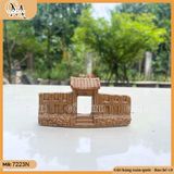 Mô hình cổng rào nhỏ dài 12cm bằng gốm Bát Tràng, phụ kiện trang trí tiểu cảnh làng quê
