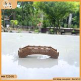 Mô hình cầu nhỏ dài 12cm bằng gốm decor non bộ, phụ kiện hòn non bộ
