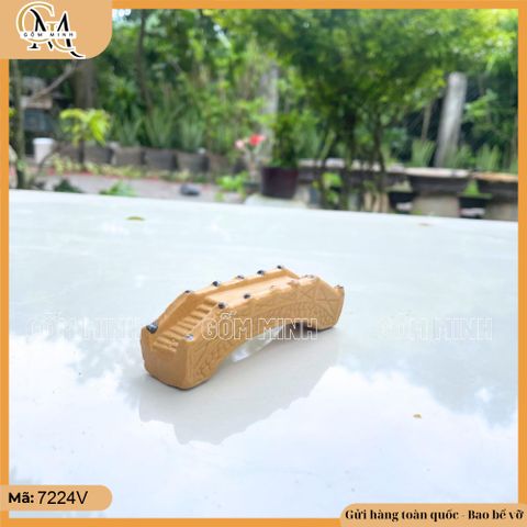 Mô hình cầu nhỏ dài 12cm bằng gốm decor non bộ, phụ kiện hòn non bộ