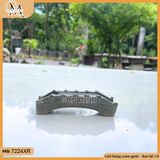 Mô hình cầu nhỏ dài 12cm bằng gốm decor non bộ, phụ kiện hòn non bộ