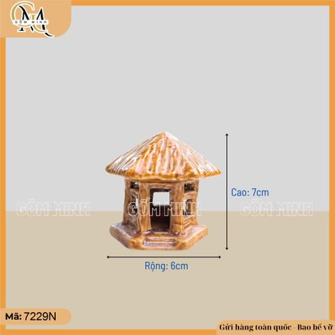 Mô hình lầu gió mini, mô hình lầu nhỏ trang trí, phụ kiện hòn non bộ