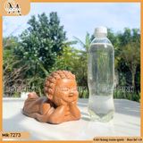 Tượng Phật nằm nhỏ gốm Chăm dài 19cm, tượng phật nằm an nhiên, tượng phật decor