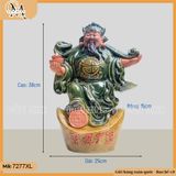 Tượng thần tài cao 38cm men hỏa biến cao cấp nhiều màu, tượng phong thủy - Thu hút Tài Lộc, Phú Quý vào nhà