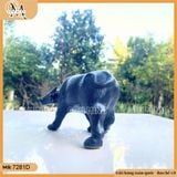 Tượng trâu đứng bằng gốm cao 11cm 2 màu, tượng trâu gốm decor, tượng trâu decor, linh vật trang trí