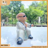 Tượng chú tiểu đánh võ nhiều dáng - dũng mãnh, quyết tâm, tượng gốm võ thuật gốm Bát Tràng