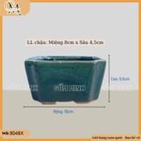 Chậu bonsai mini, chậu trơn men xanh nhiều mẫu, chậu trơn mini trồng cây bonsai