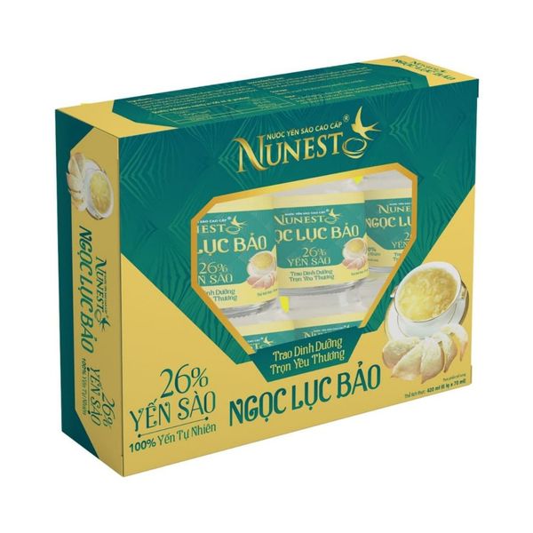 Hũ Nước Yến Sào NUNEST Ngọc Lục Bảo 26% Tổ Yến Hỗ Trợ Chức Năng Xương Khớp Tăng Cường Sức Khoẻ 70ml/hũ