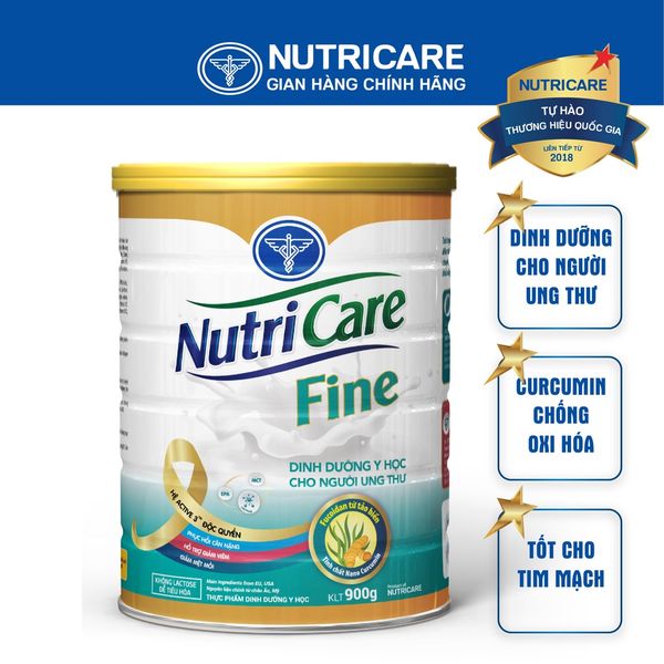 Sữa Bột Nutricare FINE Tăng Cường Sức Đề Kháng Ăn Ngon Miệng Giảm Táo Bón Hỗ Trợ Người Ung Thư Giảm Tác Hại Hoá Xạ Trị