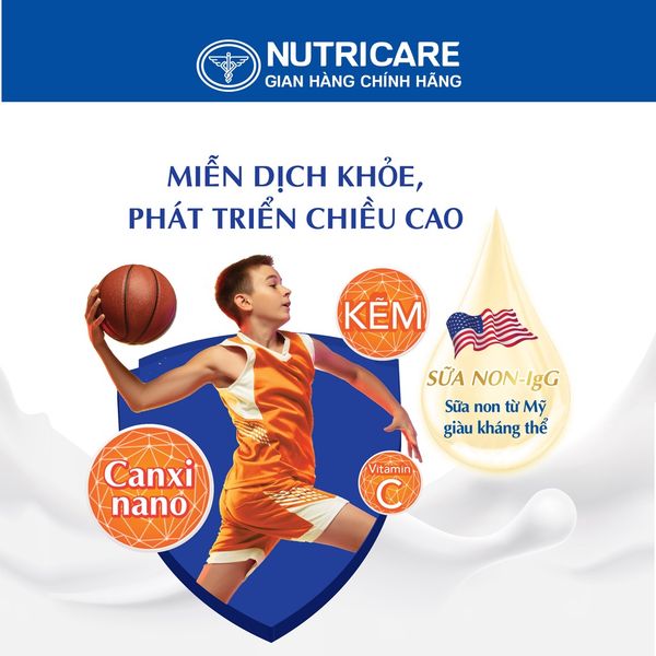 Sữa Bột COLOSCARE GROW+ Nutricare Bé Từ 1-10 Tuổi Sữa Non IgG Phát Triển Chiều Cao Tăng Cường Miễn Dịch 800G