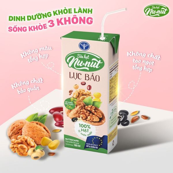 Thùng 48 Hộp Sữa Hạt Óc Chó NUNUT Lục Bảo Nutricare Hỗ Trợ Giảm Cân Ngăn Ngừa Ung Thư Giảm Căng Thẳng Tốt Cho Tim Mạch