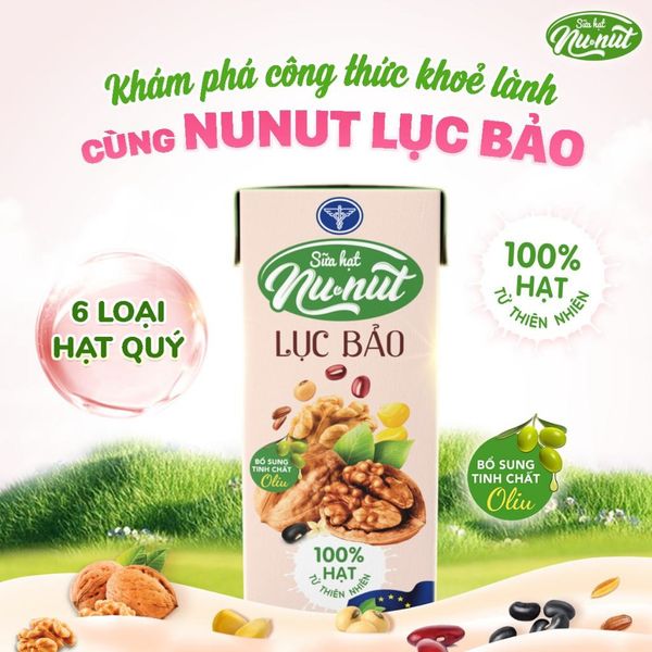 Thùng 48 Hộp Sữa Hạt Óc Chó NUNUT Lục Bảo Nutricare Hỗ Trợ Giảm Cân Ngăn Ngừa Ung Thư Giảm Căng Thẳng Tốt Cho Tim Mạch