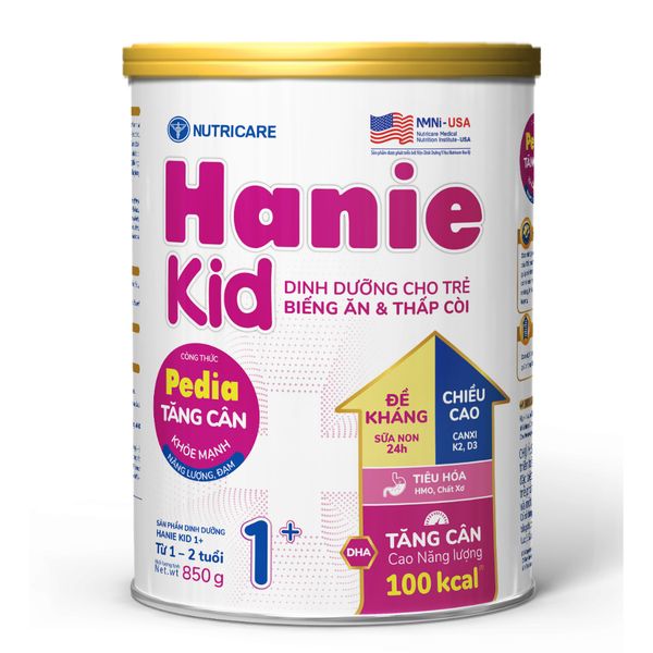 Sữa Bột HANIE KID Nutricare Bé Từ 0-10 Tuổi Sữa Non 24H Cao Năng Lượng Cho Bé Suy Dinh Dưỡng Biếng Ăn Thấp Còi