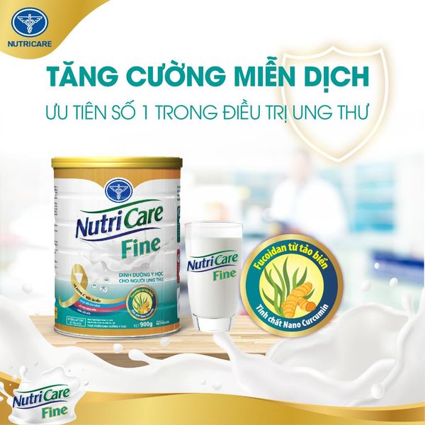 Sữa Bột Nutricare FINE Tăng Cường Sức Đề Kháng Ăn Ngon Miệng Giảm Táo Bón Hỗ Trợ Người Ung Thư Giảm Tác Hại Hoá Xạ Trị
