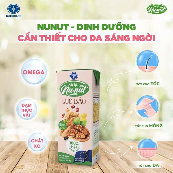 Thùng 48 Hộp Sữa Hạt Óc Chó NUNUT Lục Bảo Nutricare Hỗ Trợ Giảm Cân Ngăn Ngừa Ung Thư Giảm Căng Thẳng Tốt Cho Tim Mạch