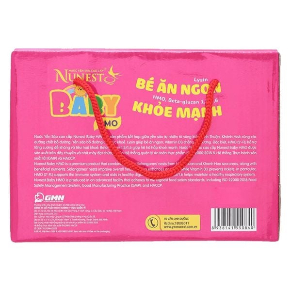 Nước Yến NUNEST KIDS BABY 26% Tổ Yến Bổ Sung HMO Giúp Bé Ăn Ngon Khoẻ Mạnh Tăng Đề Kháng (Từ 2 Tuổi) 70ml/hủ