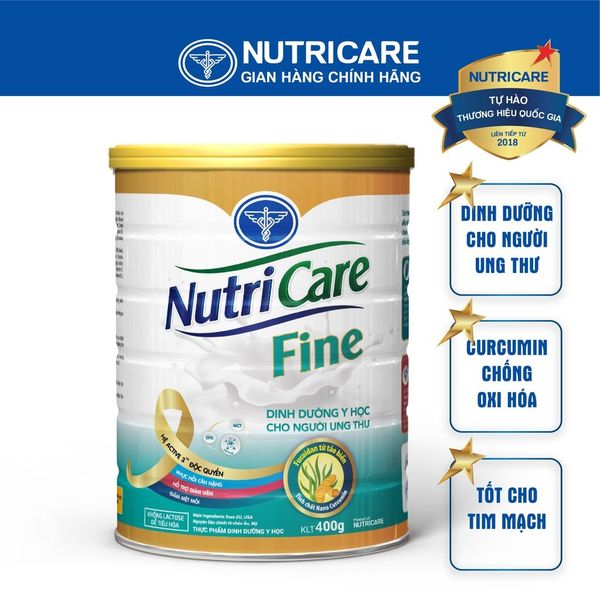 Sữa bột Nutricare Fine dinh dưỡng y học dành cho người bị ung thư 400g