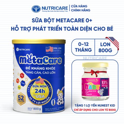 Sữa Bột METACARE Nutricare Cho Bé 0-10 Tuổi Giúp Bé Tăng Cân Phát Triển Chiều Cao Tăng Cường Sức Đề Kháng