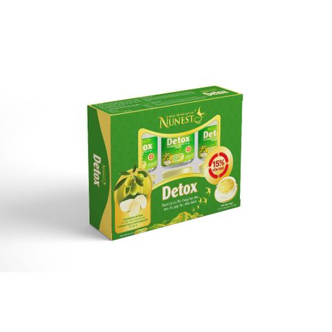 Nước Yến Sào NUNEST DETOX 15% Tổ Yến Thanh Lọc Cơ Thể Chống Lão Hóa Làm Đẹp Da Giúp Da Khoẻ Mạnh 70ML/HŨ