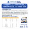 Sữa Bột Nutricare GOLD Giúp Ngủ Ngon Tiêu Hoá Khoẻ Tăng Cường Chức Năng Cơ Xương Khớp Dễ Hấp Thụ và Tiêu Hoá 850G/Lon