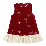  P24_344. Đầm Tiểu Thư Kimsa Nơ Đỏ 