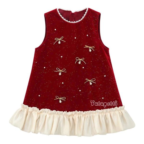  P24_344. Đầm Tiểu Thư Kimsa Nơ Đỏ 