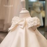  P25_79. Đầm Công Chúa Hàn Quốc Hoa Trắng 