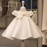  P25_79. Đầm Công Chúa Hàn Quốc Hoa Trắng 