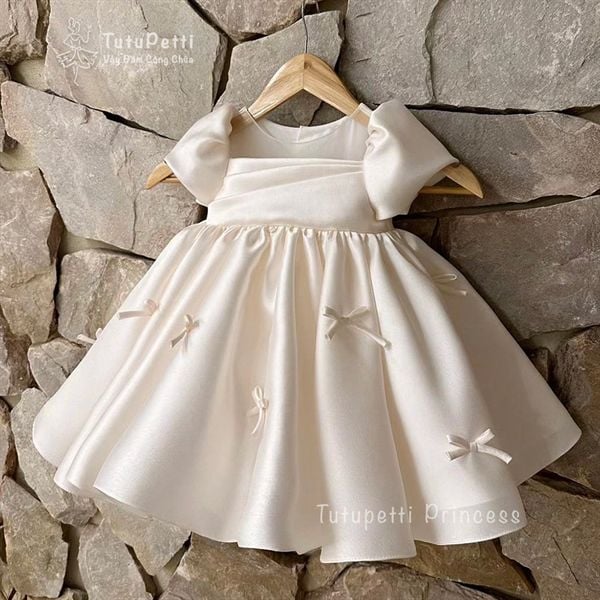  P23_172. Đầm Tiểu Thư Hàn Quốc Trắng 