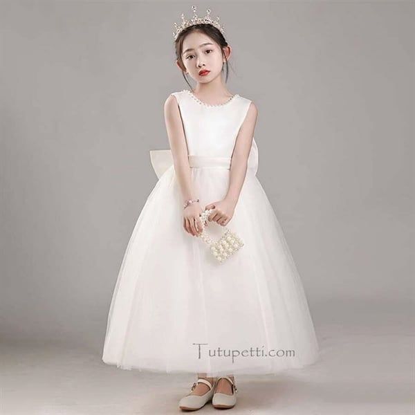  P23_419. Đầm Công Chúa Joelyn Trắng 