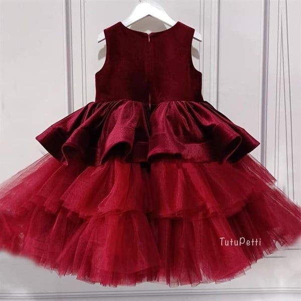  P23_195. Đầm Dự Tiệc Scarlet Đỏ 