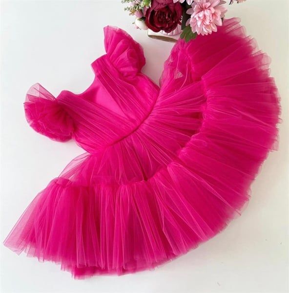  P21_99. Đầm Công Chúa Hồng Sen 