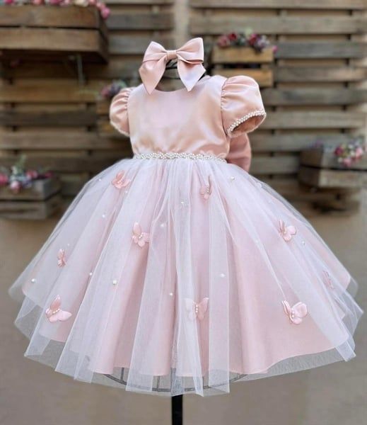  P22_13. Đầm Công Chúa Đính Cánh Bướm 