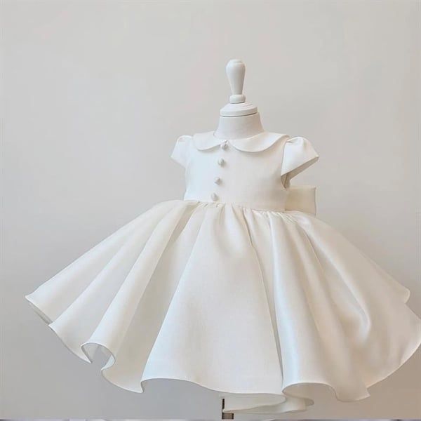  P22_212. Đầm Tiệc Trắng Hàn Quốc 