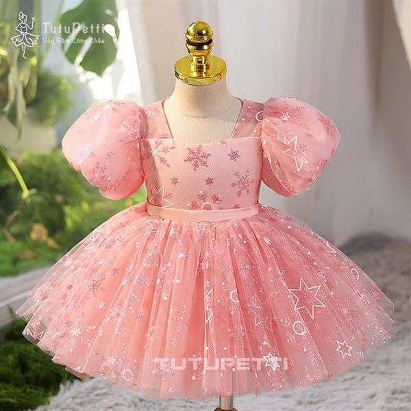  P23_135.Đầm công công chúa kim sa 