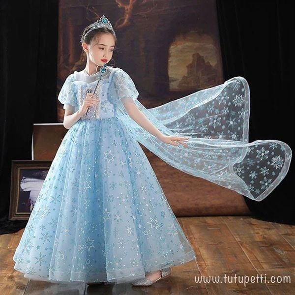  P23_336. Đầm Công Chúa Elsa 2023 