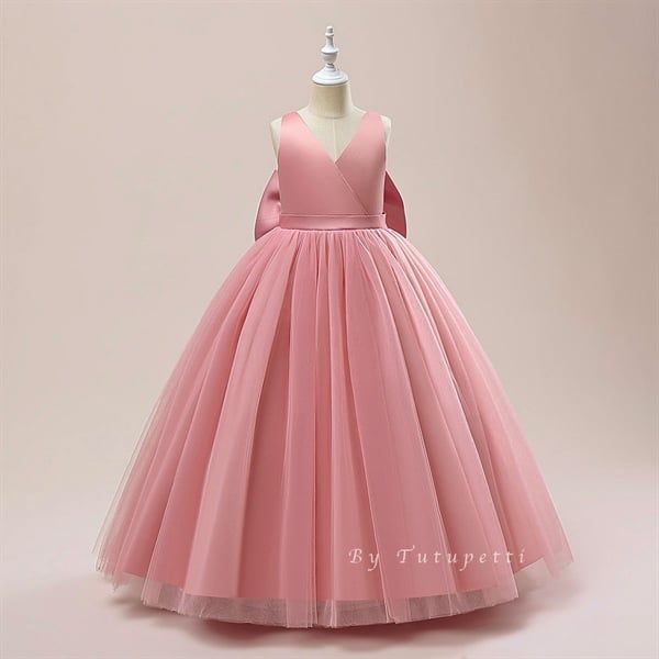  P23_499. Đầm Hồng Dáng Dài 