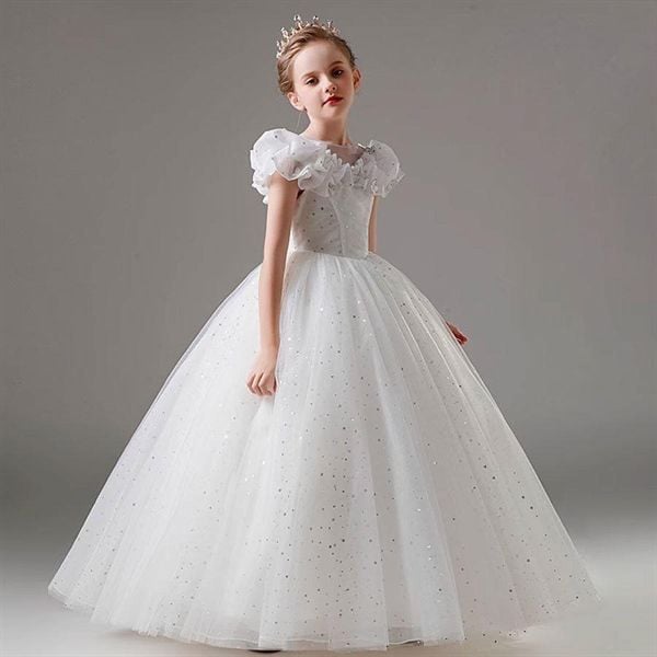  P24_31. Đầm Công Chúa Lọ Lem Trắng 