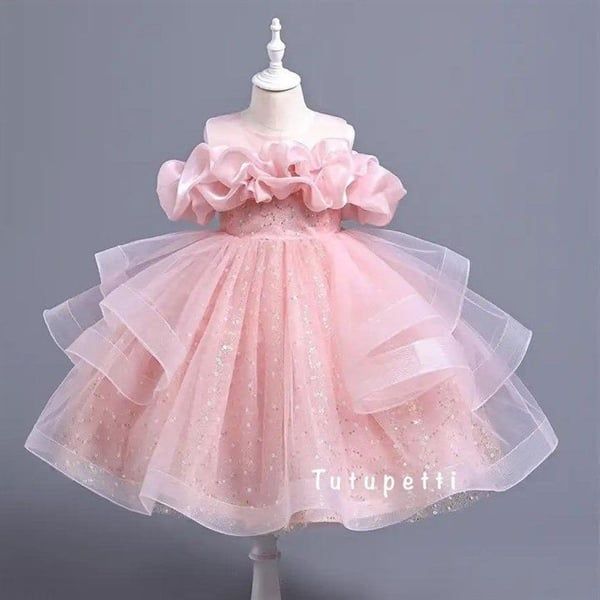  P24_86. Đầm Công Chúa Bồng Bềnh Hồng 