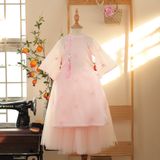  AD25_01. Áo Dài Cách Tân Thêu Hoa Hồng 