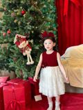  P24_316. Đầm Tiểu Thư Noel Đỏ 