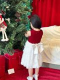  P24_316. Đầm Tiểu Thư Noel Đỏ 