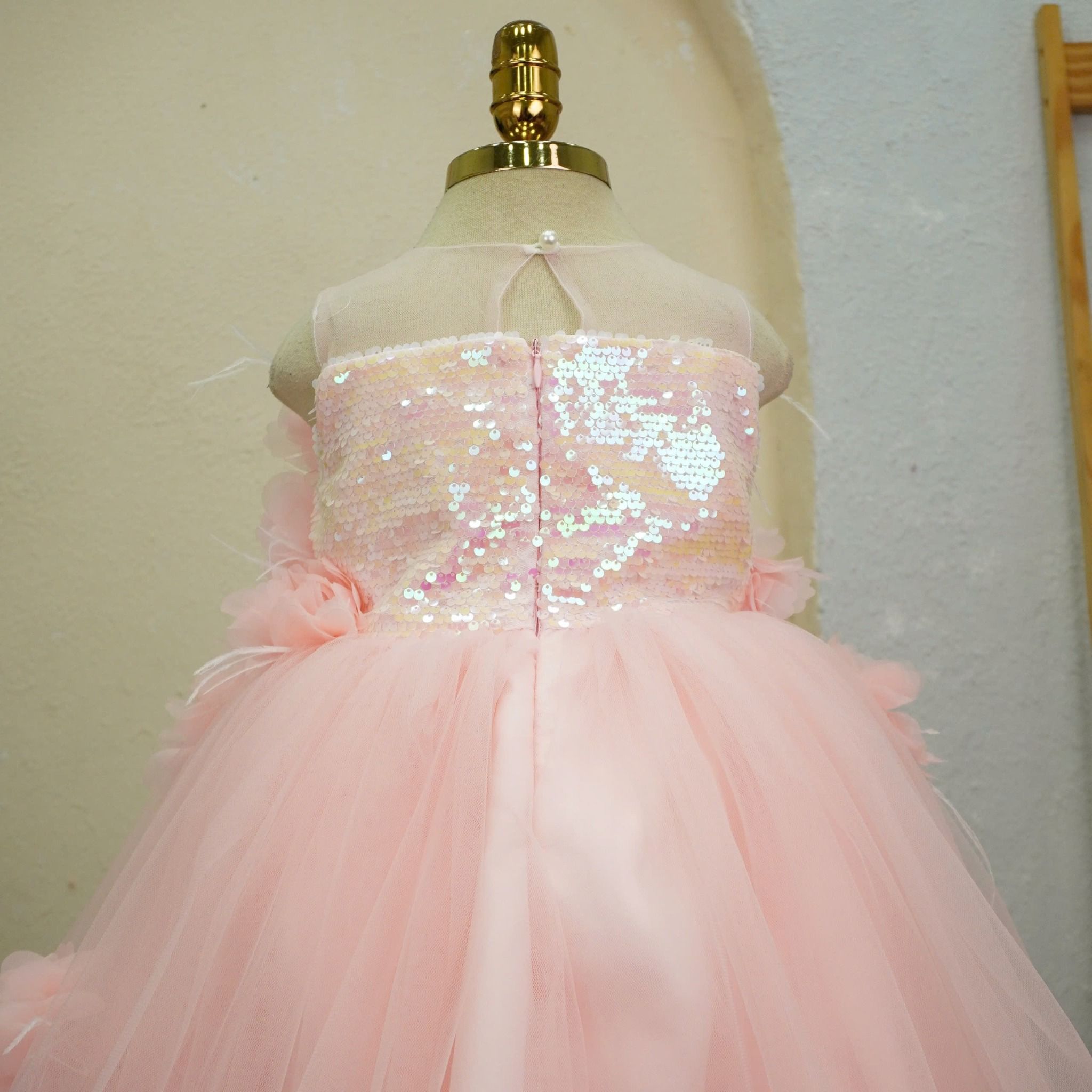  P25_70. Đầm Dạ Hội Đính Hoa Lộng Lẫy 