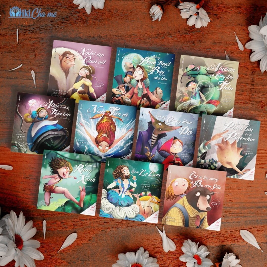Ehon song ngữ từ 10 câu truyện cổ tích nổi tiếng thế giới.