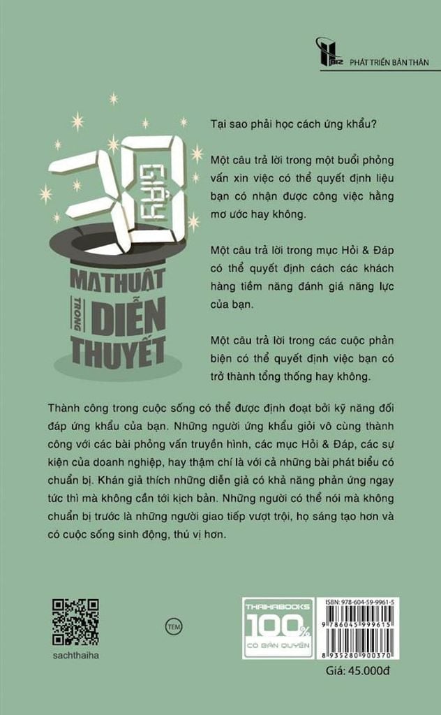 30 giây ma thuật trong diễn thuyết