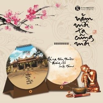 Bộ lịch thư pháp Làng Mai 2019