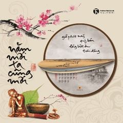 Bộ lịch thư pháp Làng Mai 2019