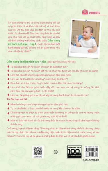 Cẩm nang ăn dặm tích cực - Tập 1 (Tặng kèm Kế hoạch Ăn dặm tích cực)