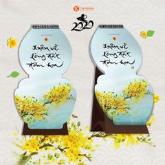Lịch thư pháp Làng Mai 2020 - “XUÂN VỀ LÒNG ĐẤT ĐƠM HOA”
