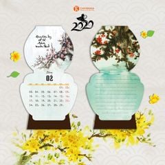Lịch thư pháp Làng Mai 2020 - “XUÂN VỀ LÒNG ĐẤT ĐƠM HOA”
